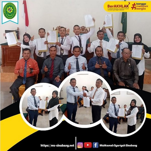 Penyerahkan SK kepada Pegawai PPNPN Tahun Anggaran 2023 di Mahkamah Syar'iyah Sinabang.jpg
